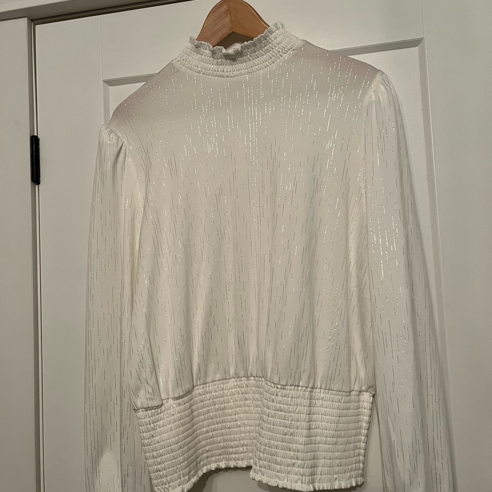 Elegant White Long Sleeve Top